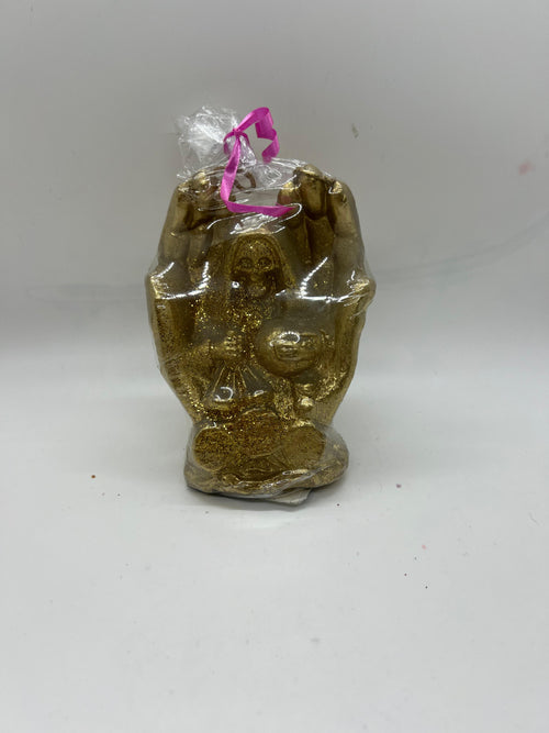 Veladora figura de la santa muerte pequeña